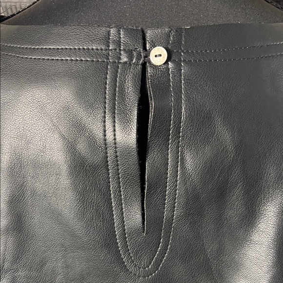 Olivaceous Black Faux Leather Top - Picture 5 of 11